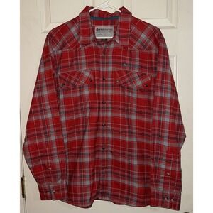 Redington Men's‎  Flannel 100% Cotton Red Plaid Large , Fishing